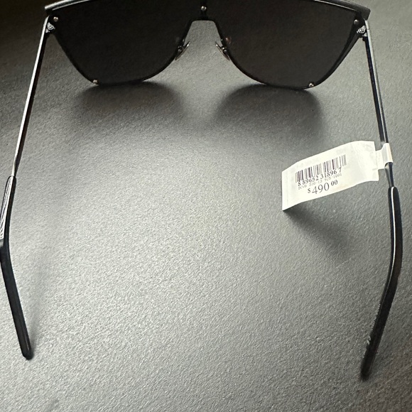 NEW SAINT LAURENT Unisex Black Square Sunglasses Mask SL 1-B from MACY's - Picture 12 of 16